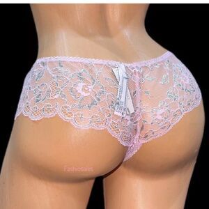 Victoria’s Secret Dream Angels Allure Shine Hipster Wide Side Thong panty Pink